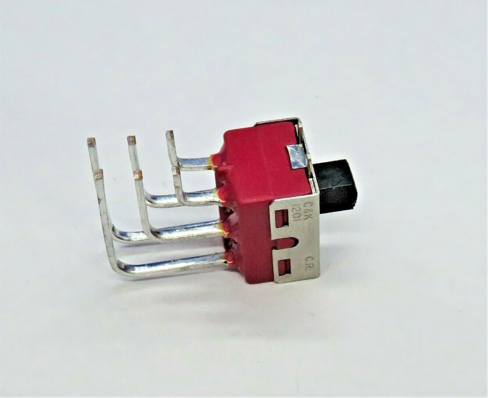 C&K 1201M2S3AV2KE2 MINIATURE R/A SLIDE SWITCH DPDT ON-NONE-ON 5-PC LOT