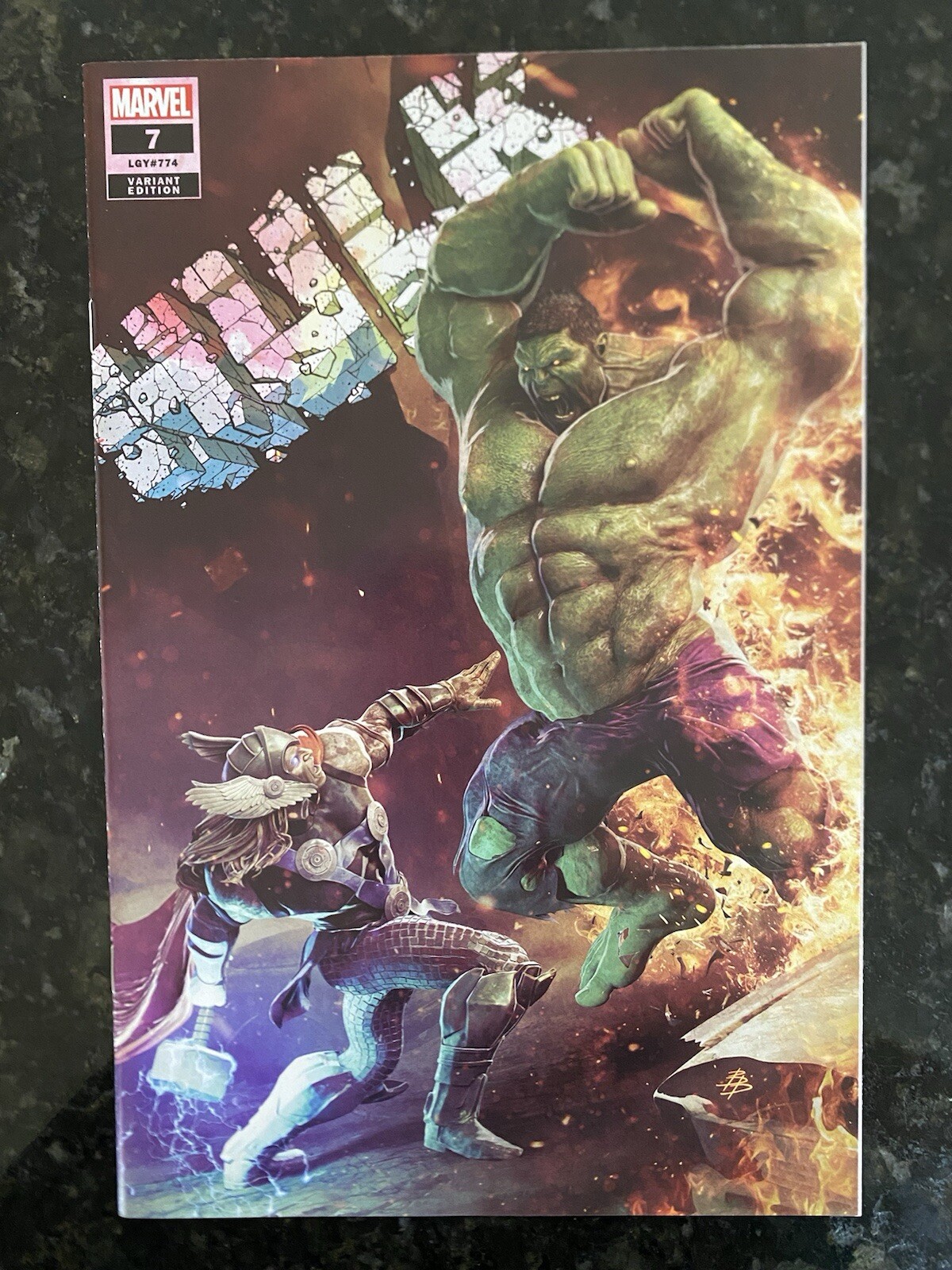 HULK #7 BJORN BARENDS Exclusive Trade Dress Variant THOR Silver Surfer Homage NM