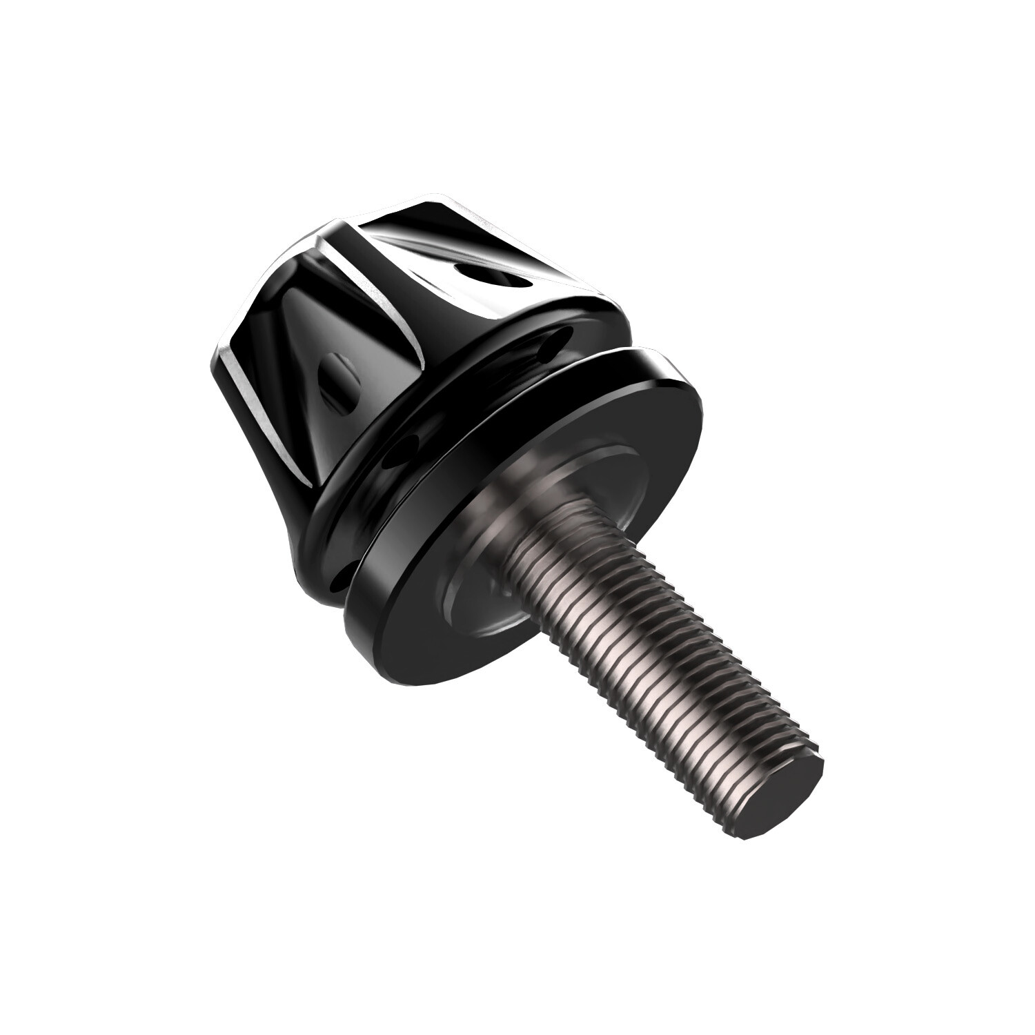 Black Aluminum CNC-CUT Rear Seat Bolts Screw for Harley Rear Fender OEM No:2952A