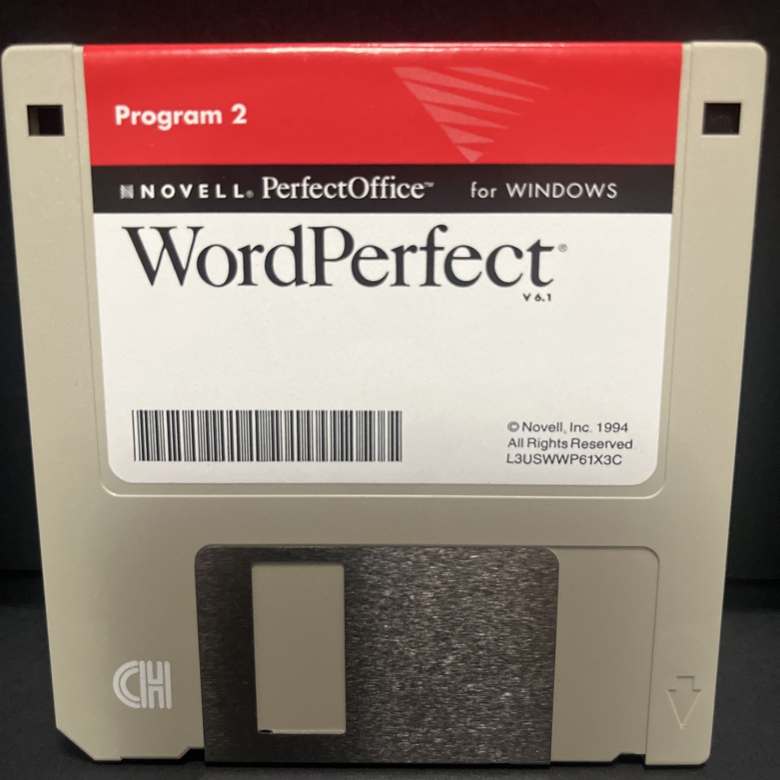 Vintage Novell WordPerfect for Windows Computer Program (10)3.5" Diskettes 1994