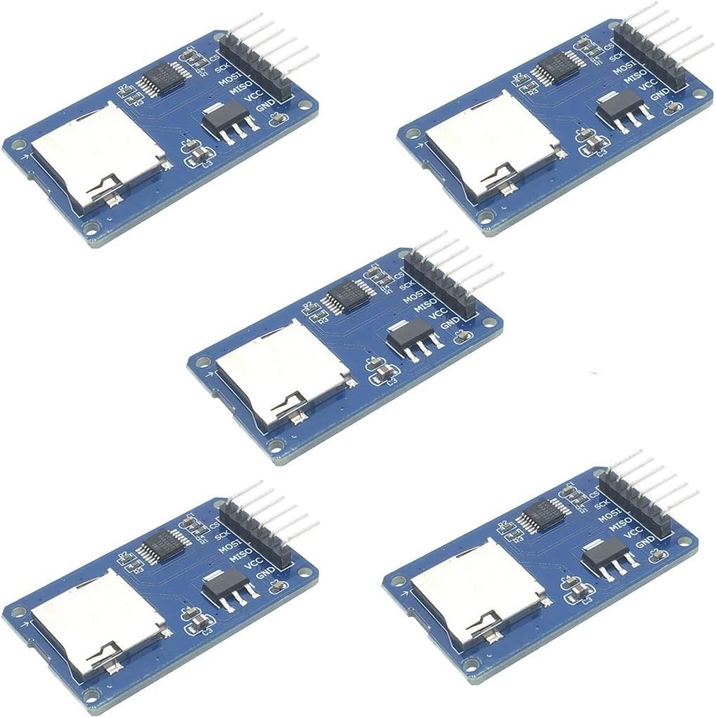 5pcs Micro SD TF Card Adater Reader Module 6Pin SPI Interface Driver Module w...