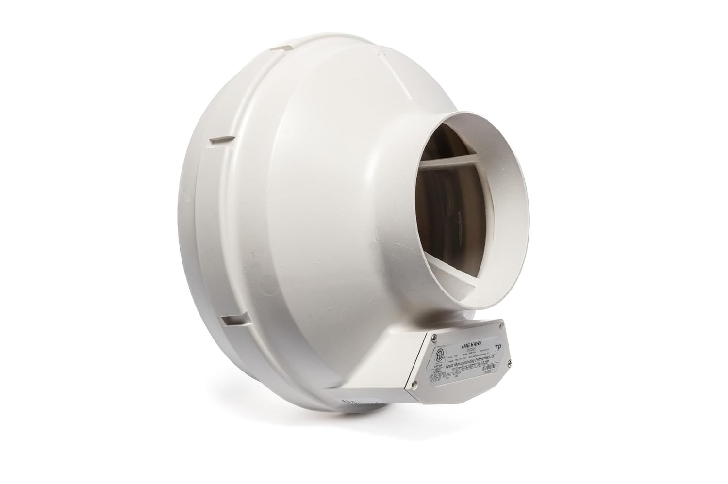 322 CFM Radon Mitigation Inline Fan 6" Quiet Energy Efficient Waterproof