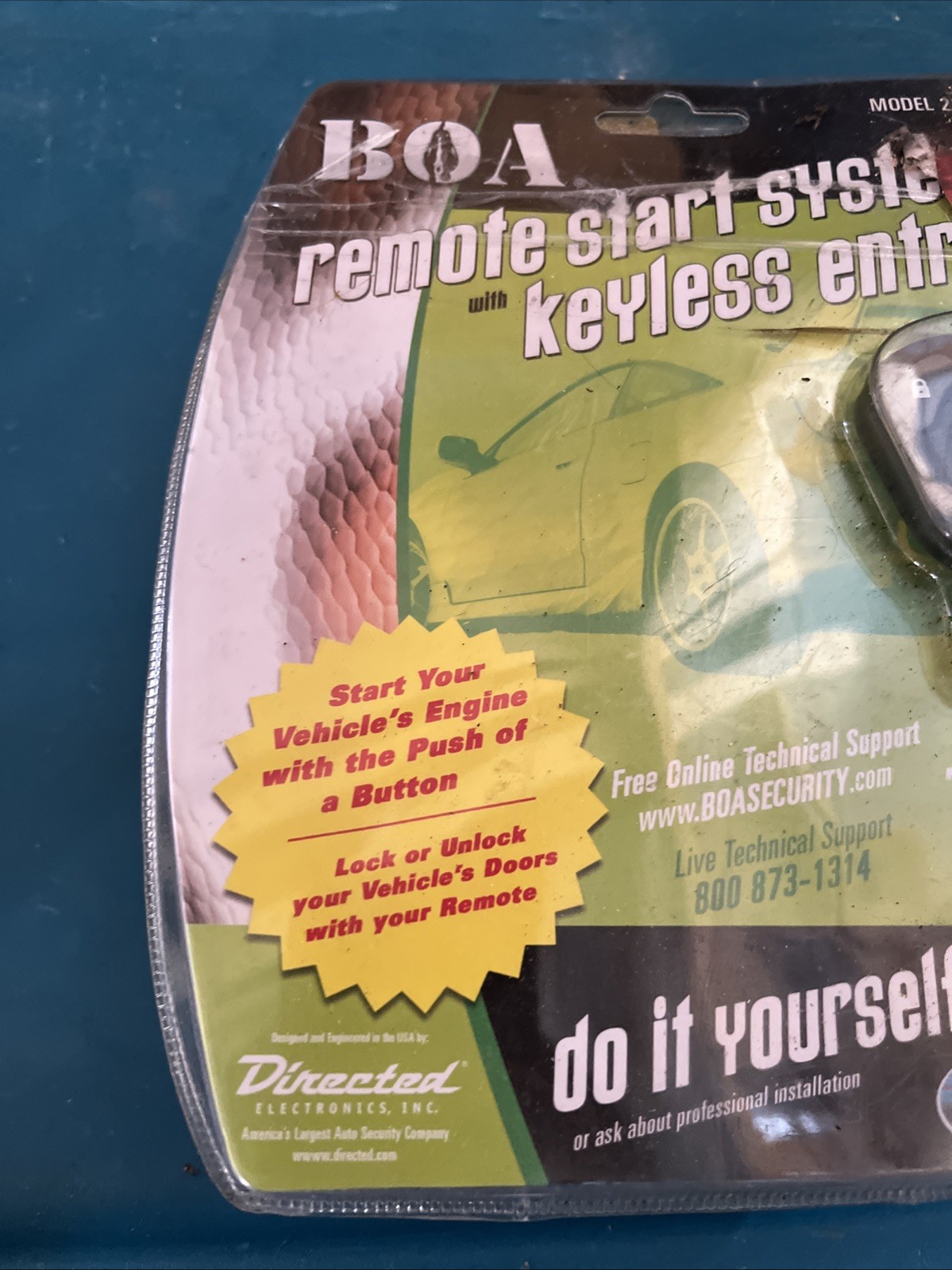 BOA Vehicle Remote Start System Kit DIY Keyless Entry Model 265B Open Box