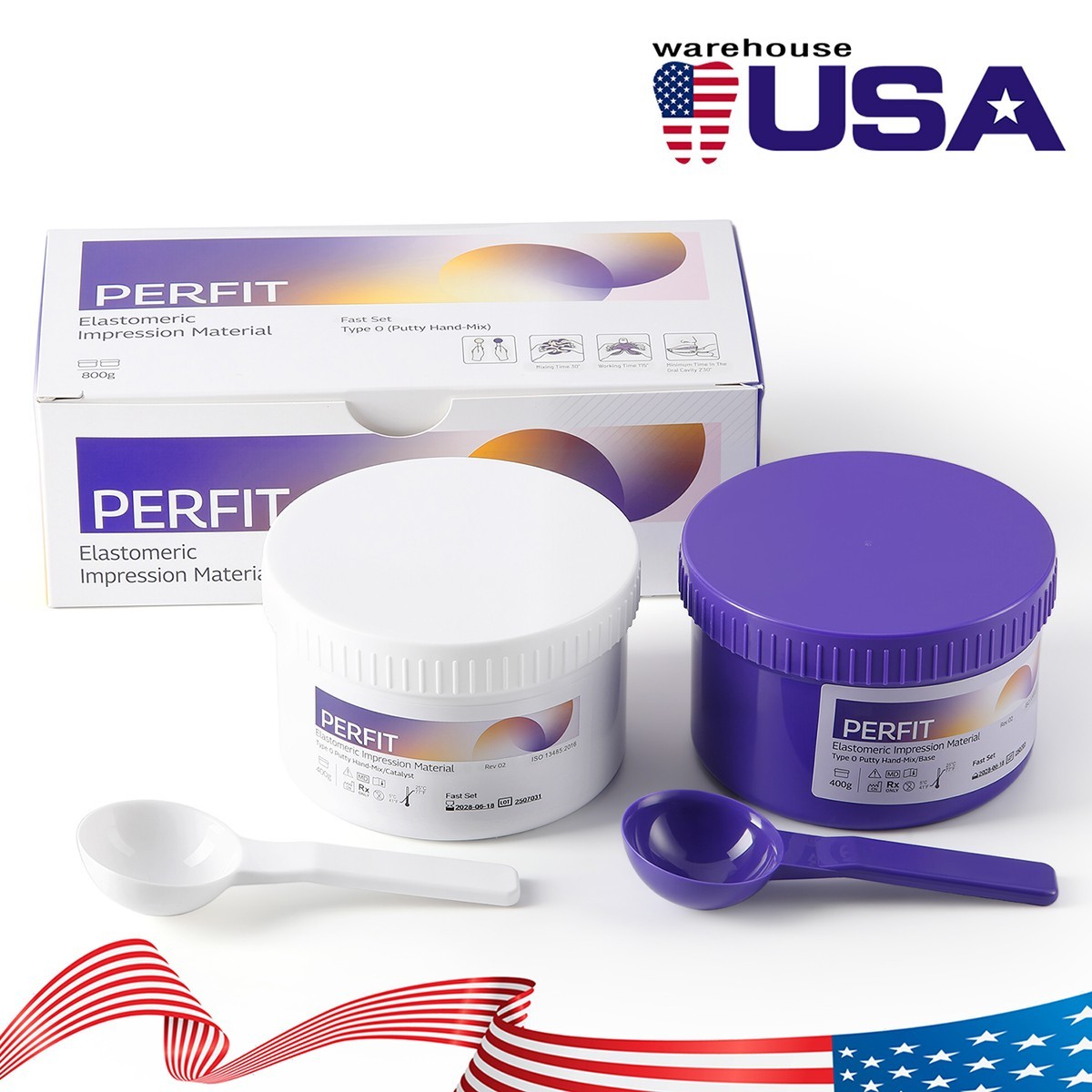 Dental VPS Elastomeric Impression Material Light/Heavy Body Fast Set AZDENT