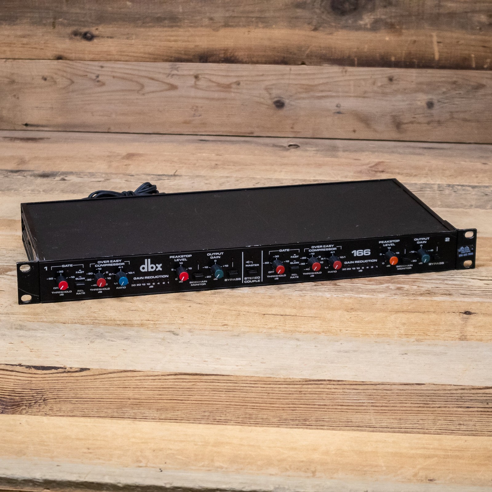 DBX 166 Vintage 2-Channel Stereo Compressor/Limiter Made in USA Audio U284777