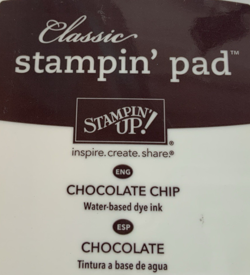 Stampin Up Ink Pad CHOCOLATE CHIP 2017 Retired Classic Case  AS IS FLAW