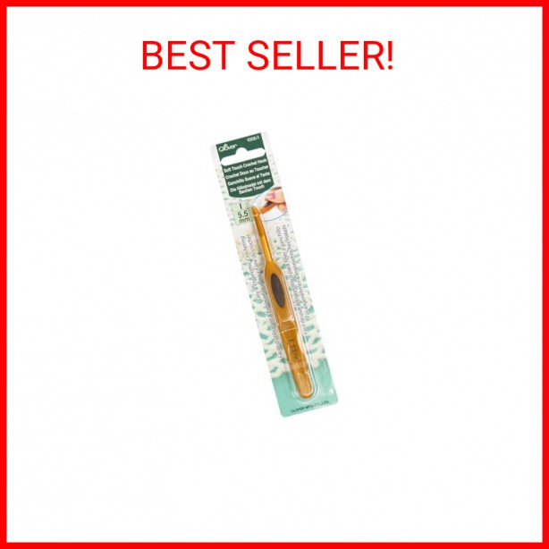 Clover Soft Touch 5.5-mm Crochet Hooks, Size I (1009/I)