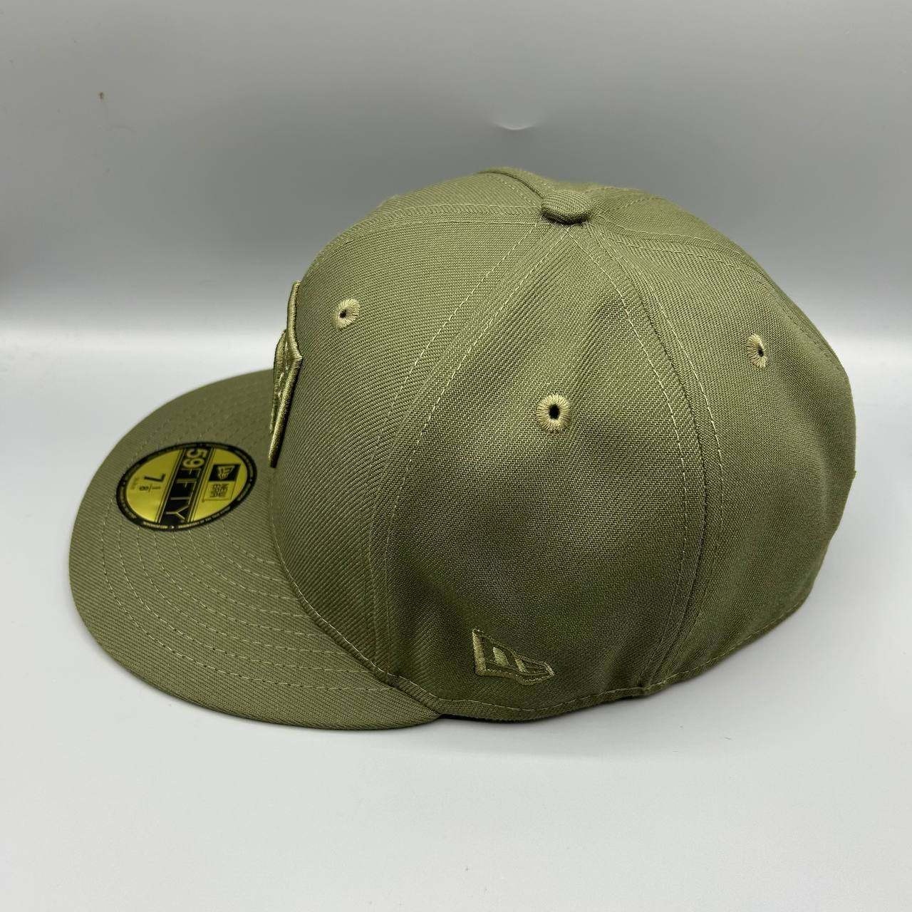 Las Vegas Raiders Hat Men 7 1/8 Green Embroidered 59Fifty New Era Fitted Cap New