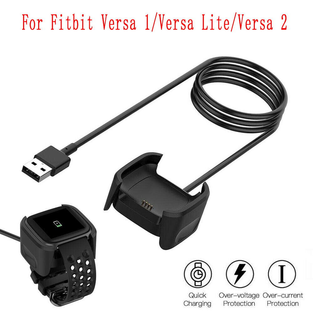 For Fitbit Versa / Versa Lite / Versa 2 USB Charger Charging Power Dock Cradle