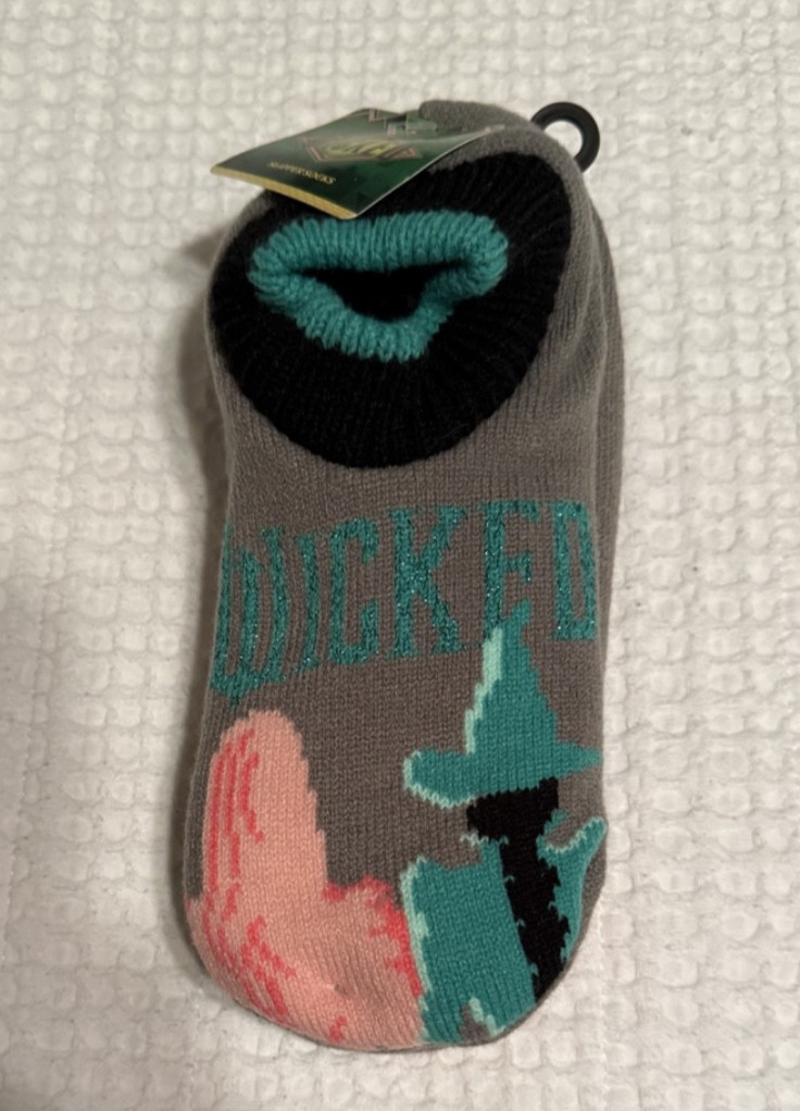 Wicked Universal Grey Elphaba & Glinda Slipper Socks ~ Size 4-10 ~ NWT!