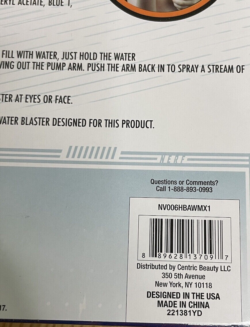 Nerf Bath Blaster Body Wash - New