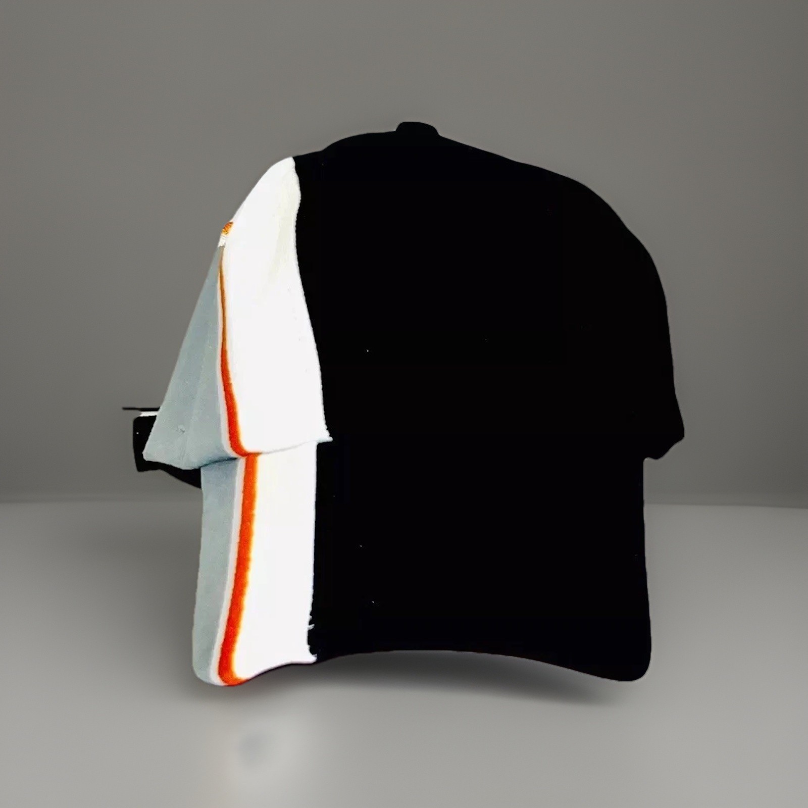 RARE UNO CYCLING CAP HAT Slide Adjustable One Size Black Orange Grey Brazil EUC