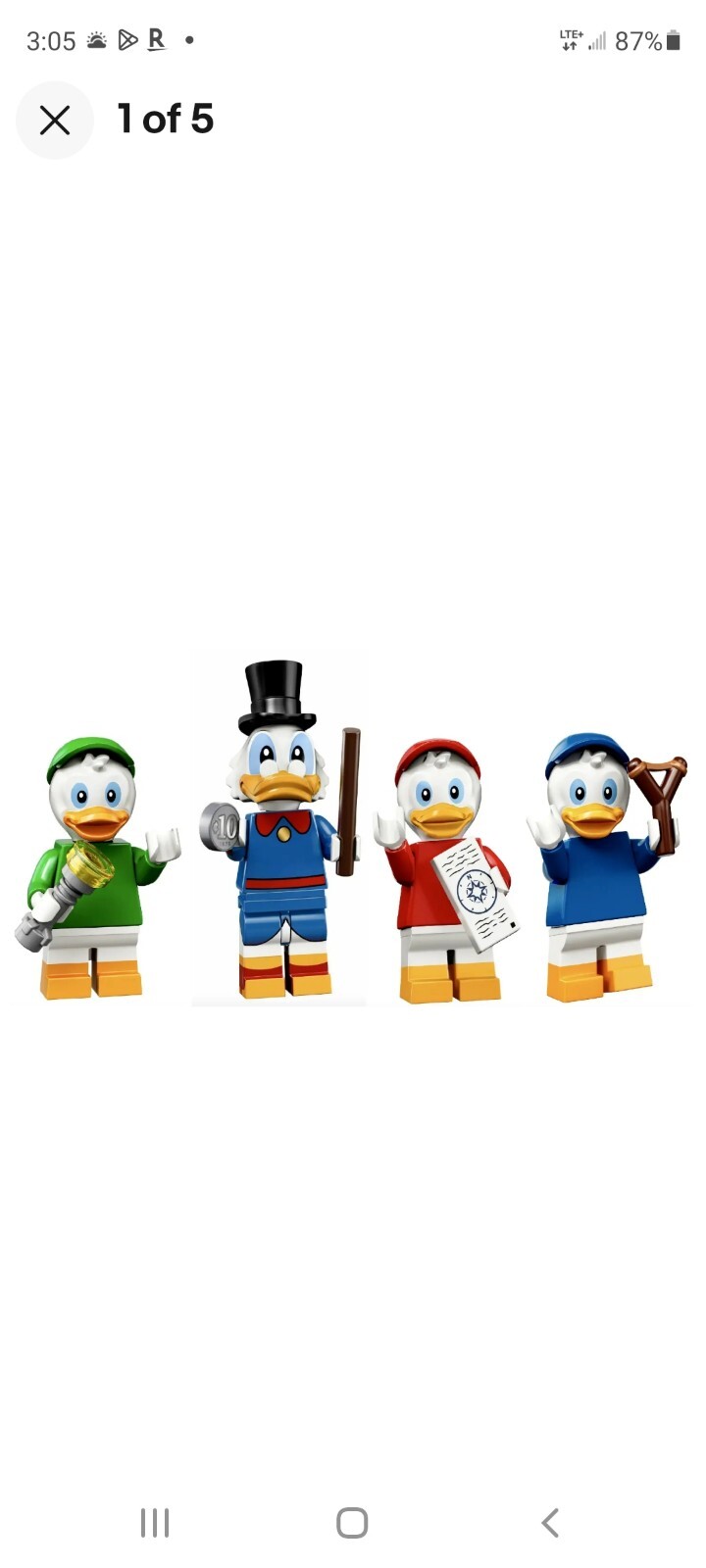 LEGO Disney Series 2 Minifigures 71024 ( Scrooge, Huey, Dewey & Louie) Ducktales