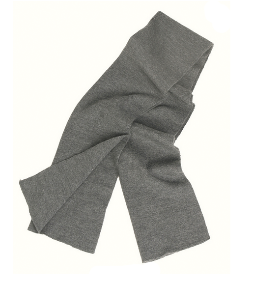 Vintage German Army Military Winter Wool Scarf Grey 52"x12" Winter Warm Fashion