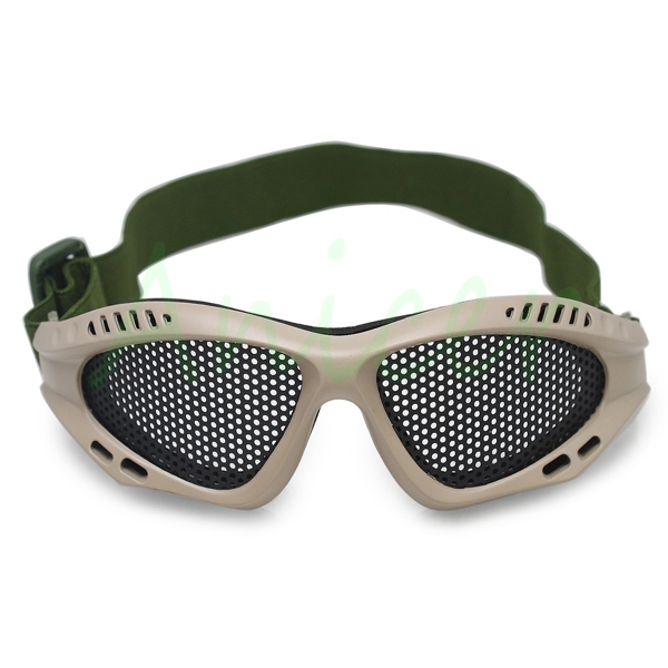 Goggles No Fog Antifog Mesh Glasses For Outdoor Shooting Tactical Protect Tan