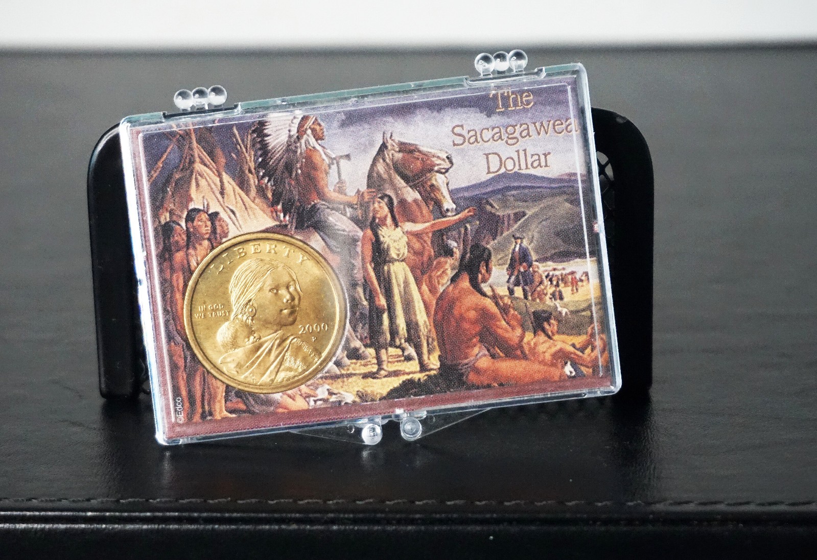 The Sacagawea 2000 P Dollar Uncirculated In Plastic Display Case