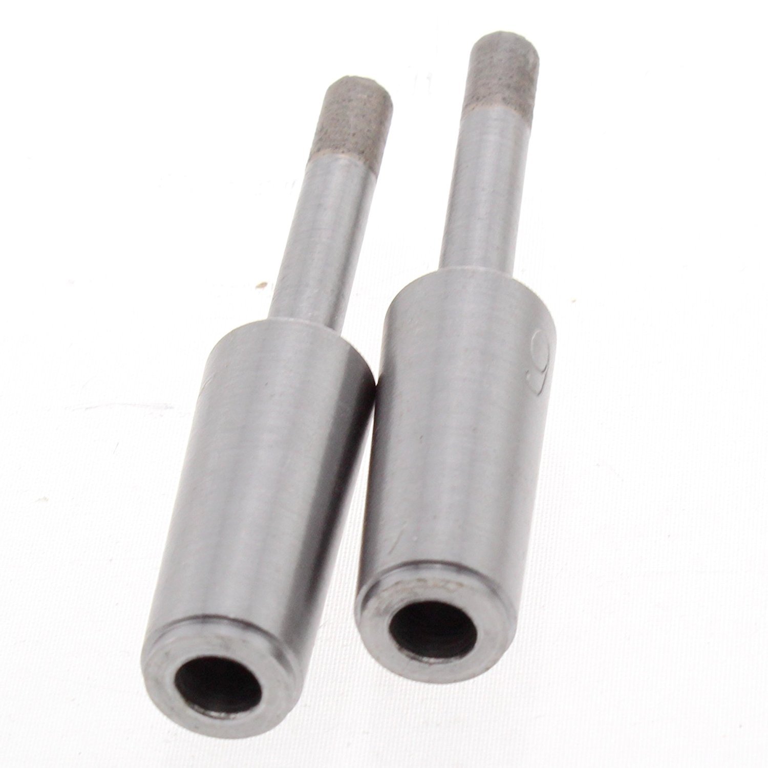2Pcs Shank Cone Sintered Diamond Drill Bits Hole Saw Set 4-20mm for Glass Tile