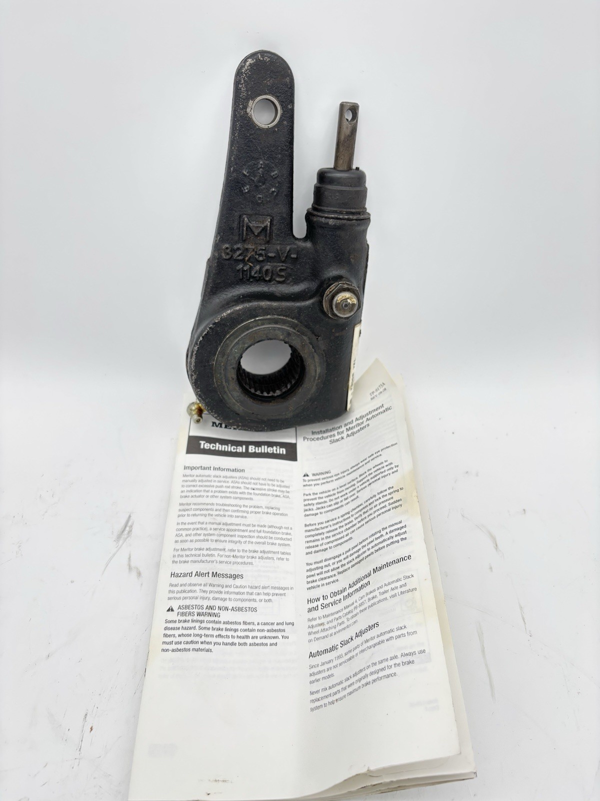 MERITOR R802446 Air Brake Auto Slack Adjuster, Type 1, 5.50" Arm, 28 Spline  NOS