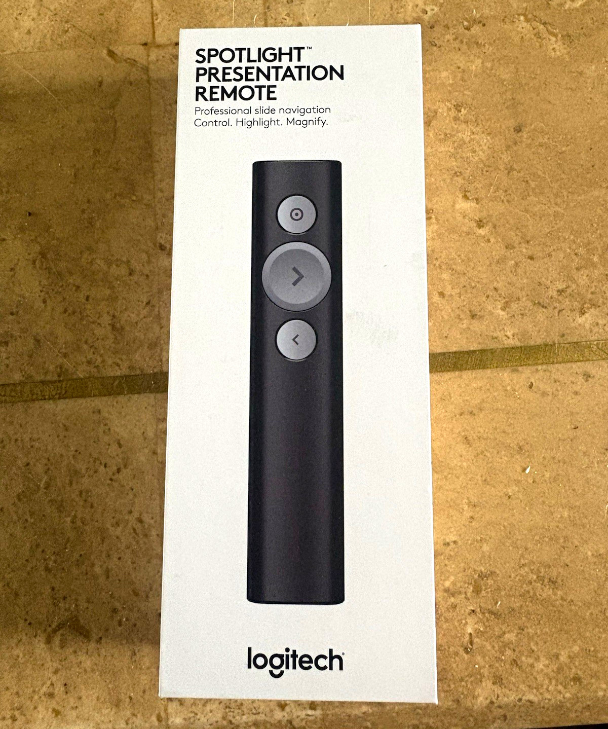 Logitech Spotlight Presentation Remote Pointer, Black, Wireless Range  10m