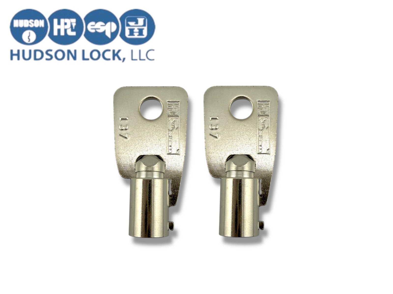 1137 / 137 / CH9T Tubular Motorcyle Key Blank - HPC - 2 Keys