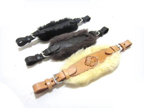 Sheepskin Padded "Flower" Noseband - Embellished