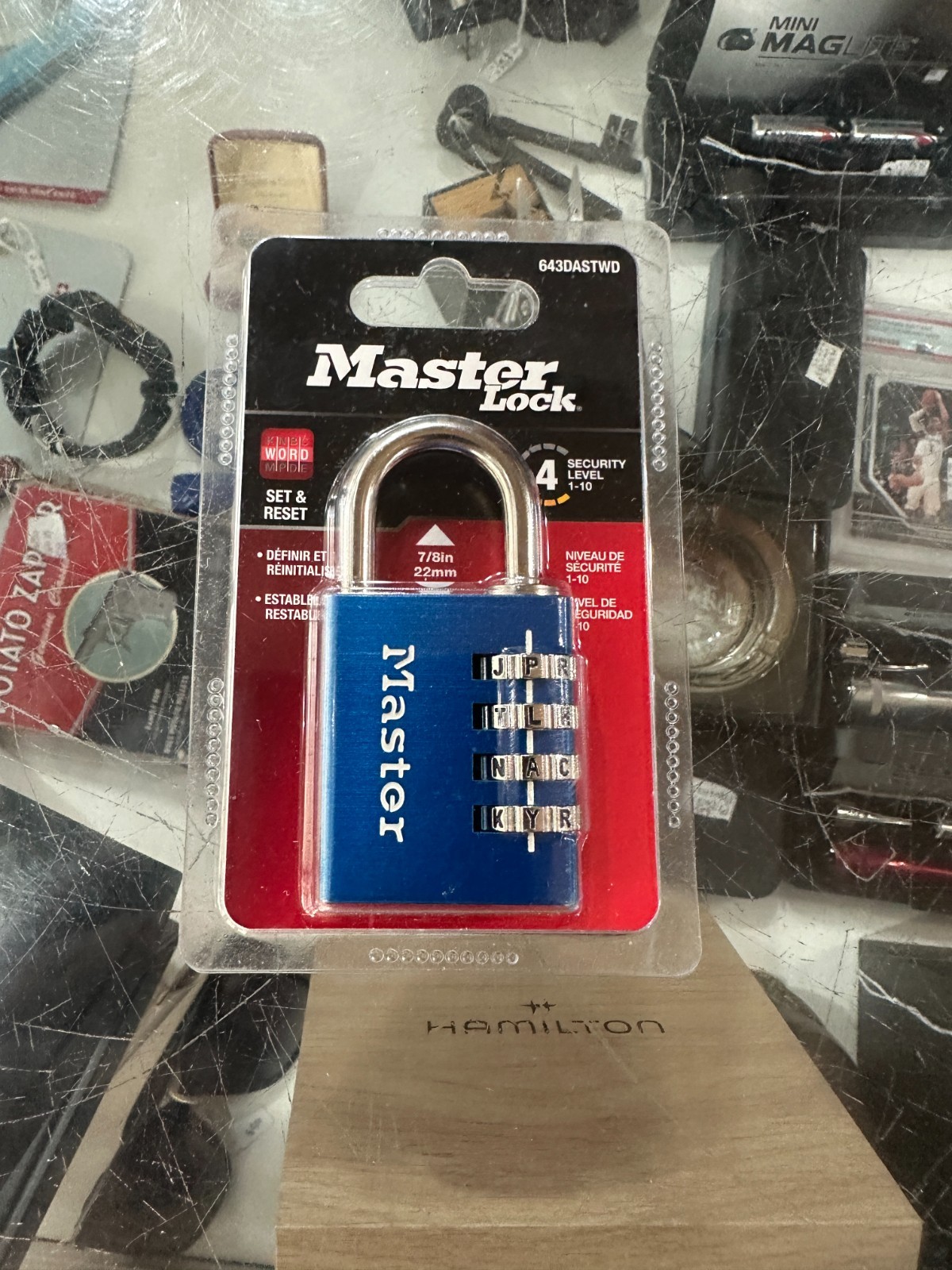 MASTER LOCK 643DASTWD 40MM WORD COMBINATION LOCK / BRAND NEW