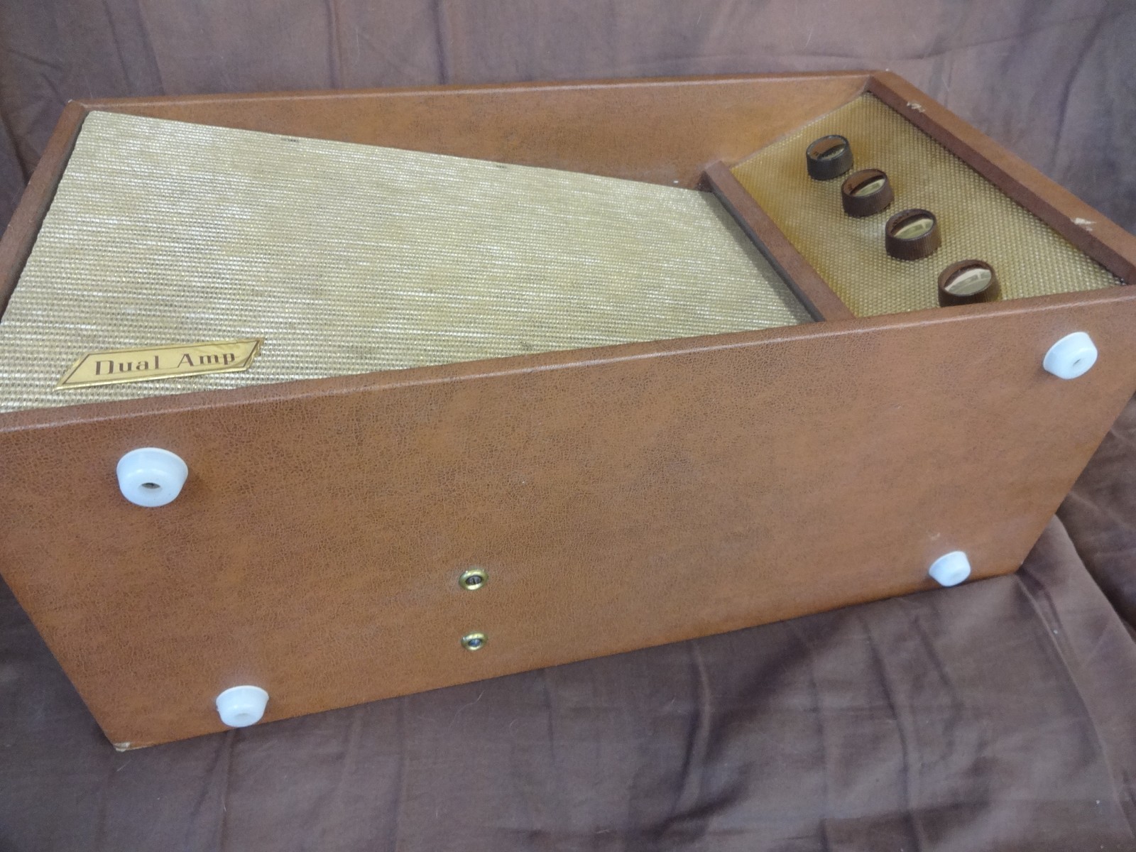 Very rare Vintage Dual amplified mid century speaker Phono tube Hifi audio amp