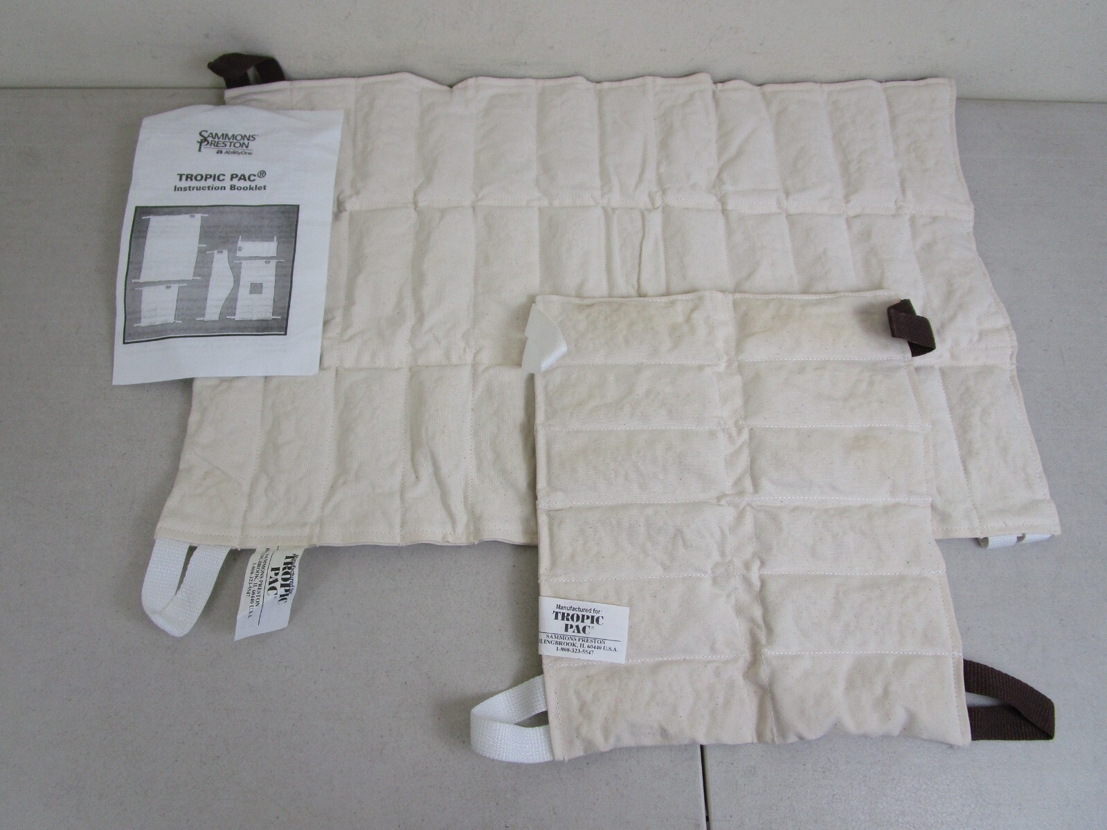 2 Sammons Preston Tropic Hot Therapeutic Moist Heat Pacs Standard 3501 &Oversize