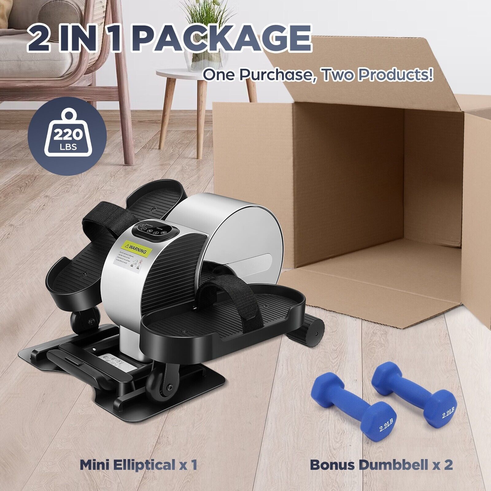 Under Desk Elliptical Machine,Electric Leg Exerciser While Sitting for Seniors\*