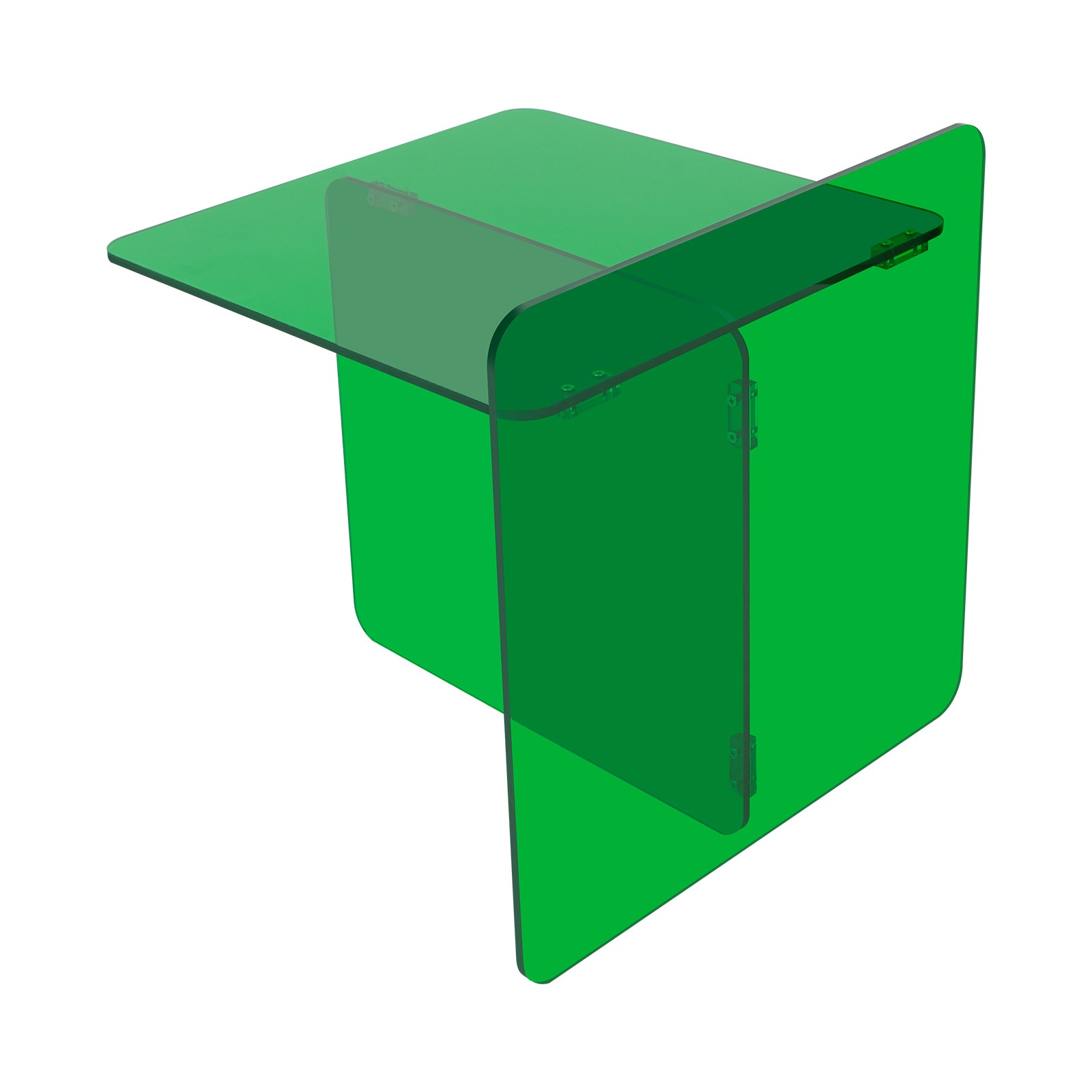 Free Standing End Table, Acrylic Side Table, Bedside Table Max Load 44.09lbs USA