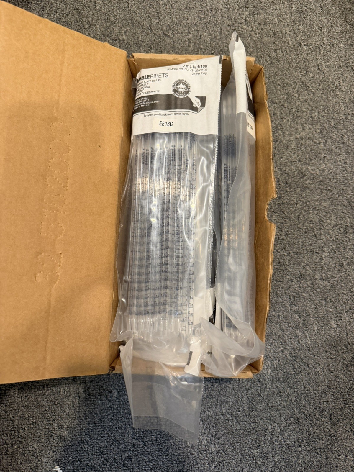 Kimble 72100-21100 Pipets 10ml In 1/100 Qty 200