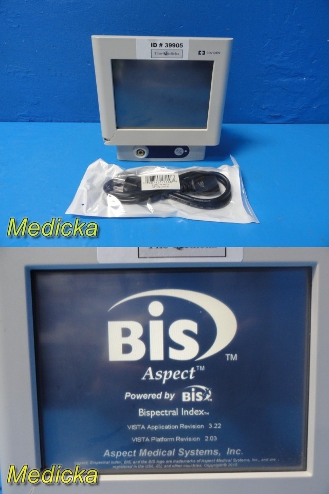 2015 Covidien Aspect Ref 185-0151 BIS Complete Monitoring System ~ 39905