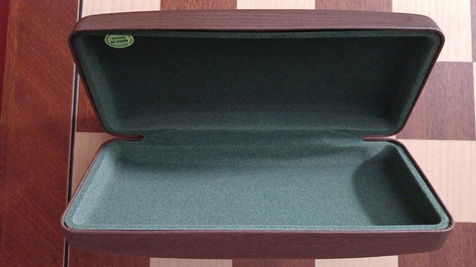 Ernest Hemingway Hard Eyeglass Case Brown
