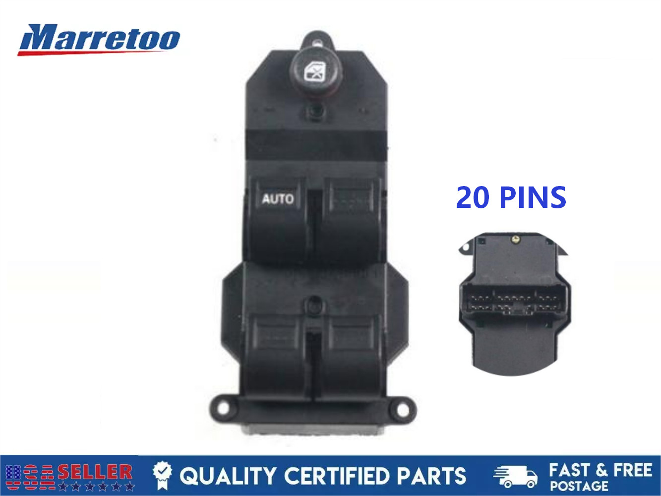 Power Window Master Control Switch For 2002-2006 Honda CR-V CRV 35750-S5A-A02ZA