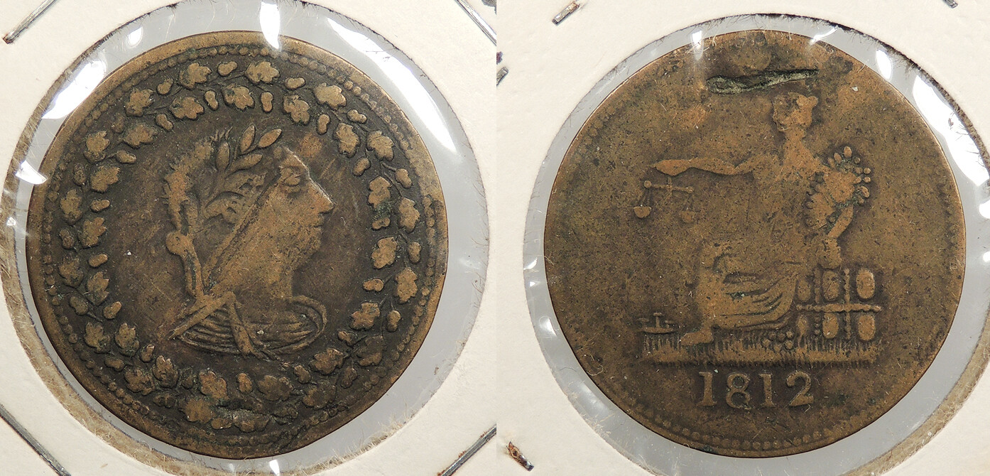 CANADA Lower Canada 1812 Halfpenny Token #WC93366