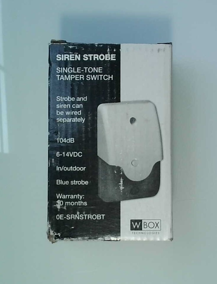 W BOX OE-SRNSTROBT Siren Strobe Single-Tone Tamper Switch
