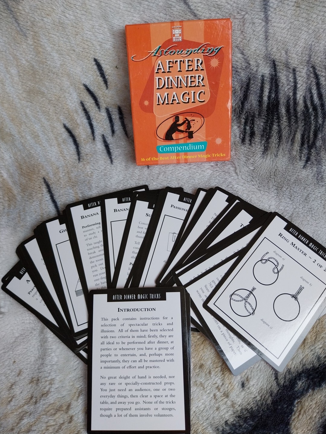 Lagoon Astounding After Dinner Magic Instruction Cards