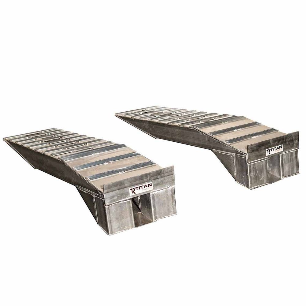 Titan Ramps Heavy-Duty Aluminum Semi-Truck Riser Ramp - 2,000 lb. Capacity