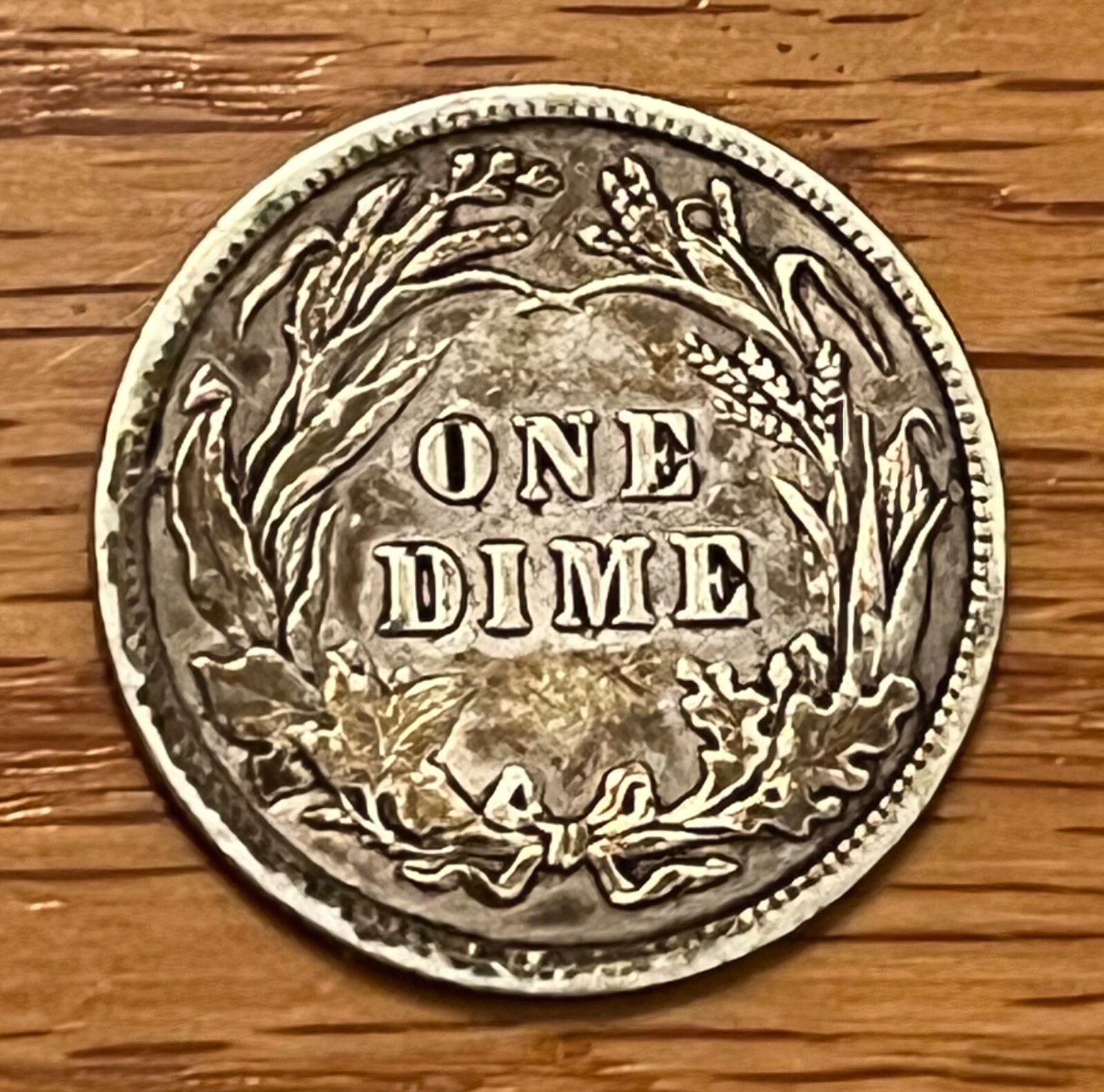 1907 Barber Dime, choice XF, nice grade