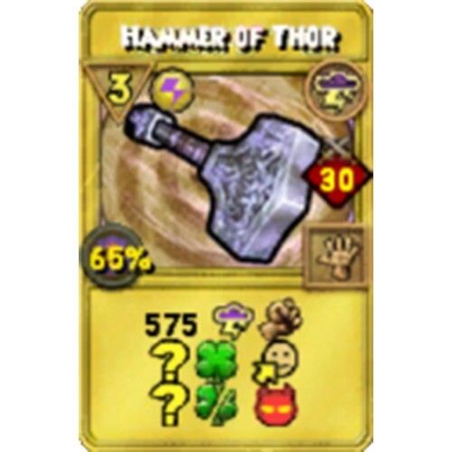 Wizard101 | 1 Hammer of Thor TC | Fast Delivery ✔️ Treasure Card by DavidLotus