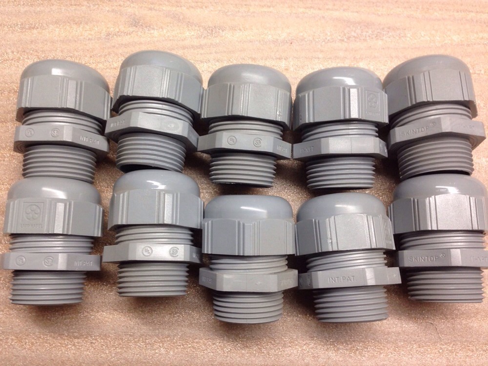 SKINTO PLAPP KABEL 1" Strain Relief Connector Without LockNut, Lot Of 10 #117A11