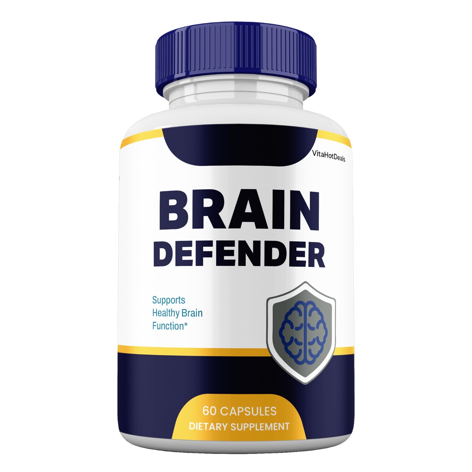 Brain Defender Capsules, Maximum Strength Pills Cognitive and Brain (3 Pack)