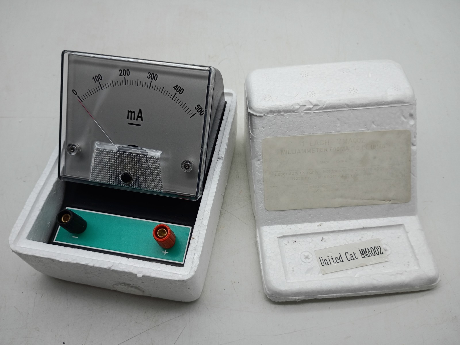 Carolina Biological Electrical DC Ammeter United Cat MMA New Science Experiment