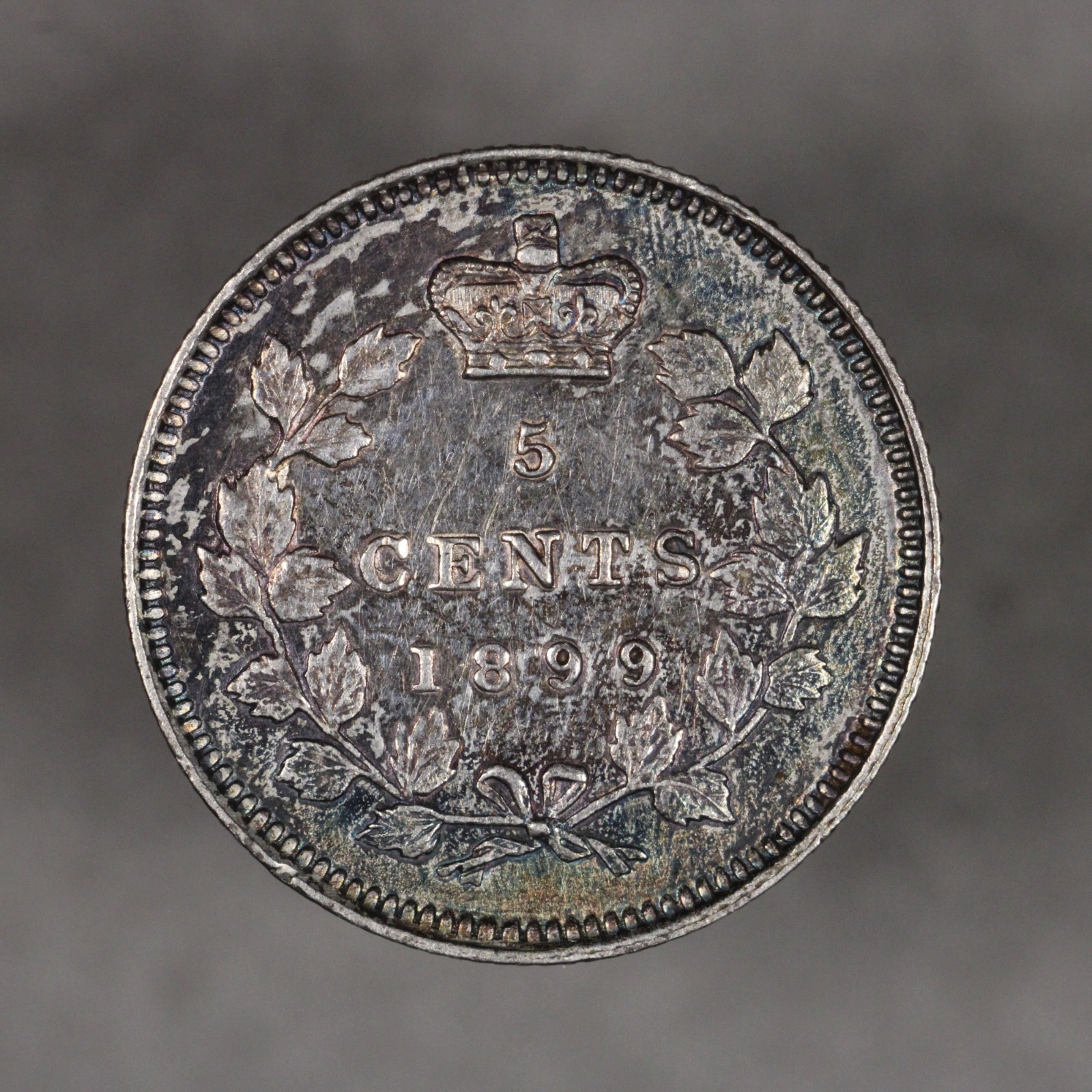 1899 Canada Silver 5 Cents
