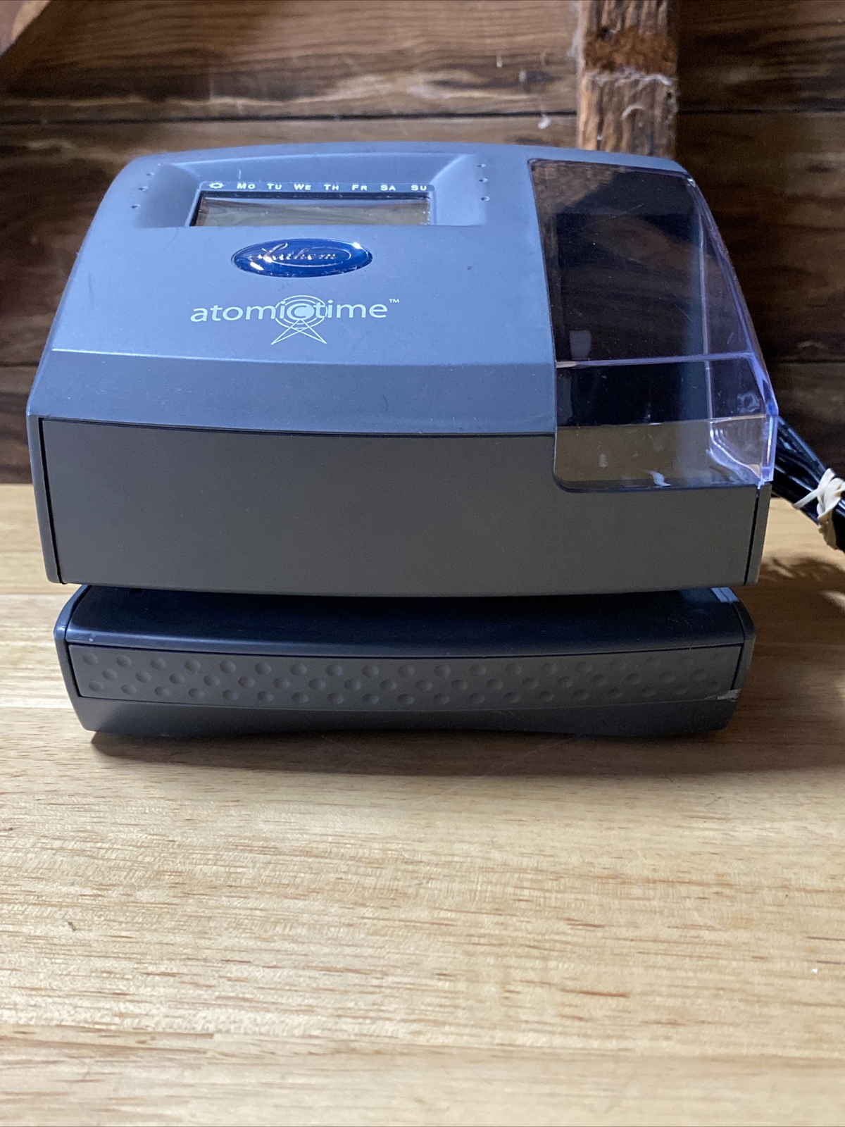 Lathem AtomicTime Time Clock 1500E Digital Time Recorder No Key