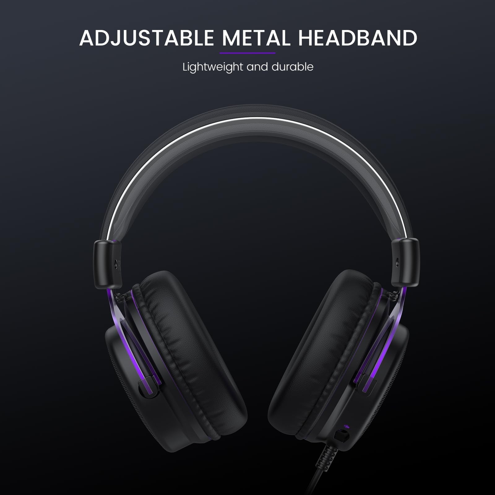 EKSA E900 Headset with Microphone for PC, PS4,PS5, Xbox - Detachable Noise Ca...