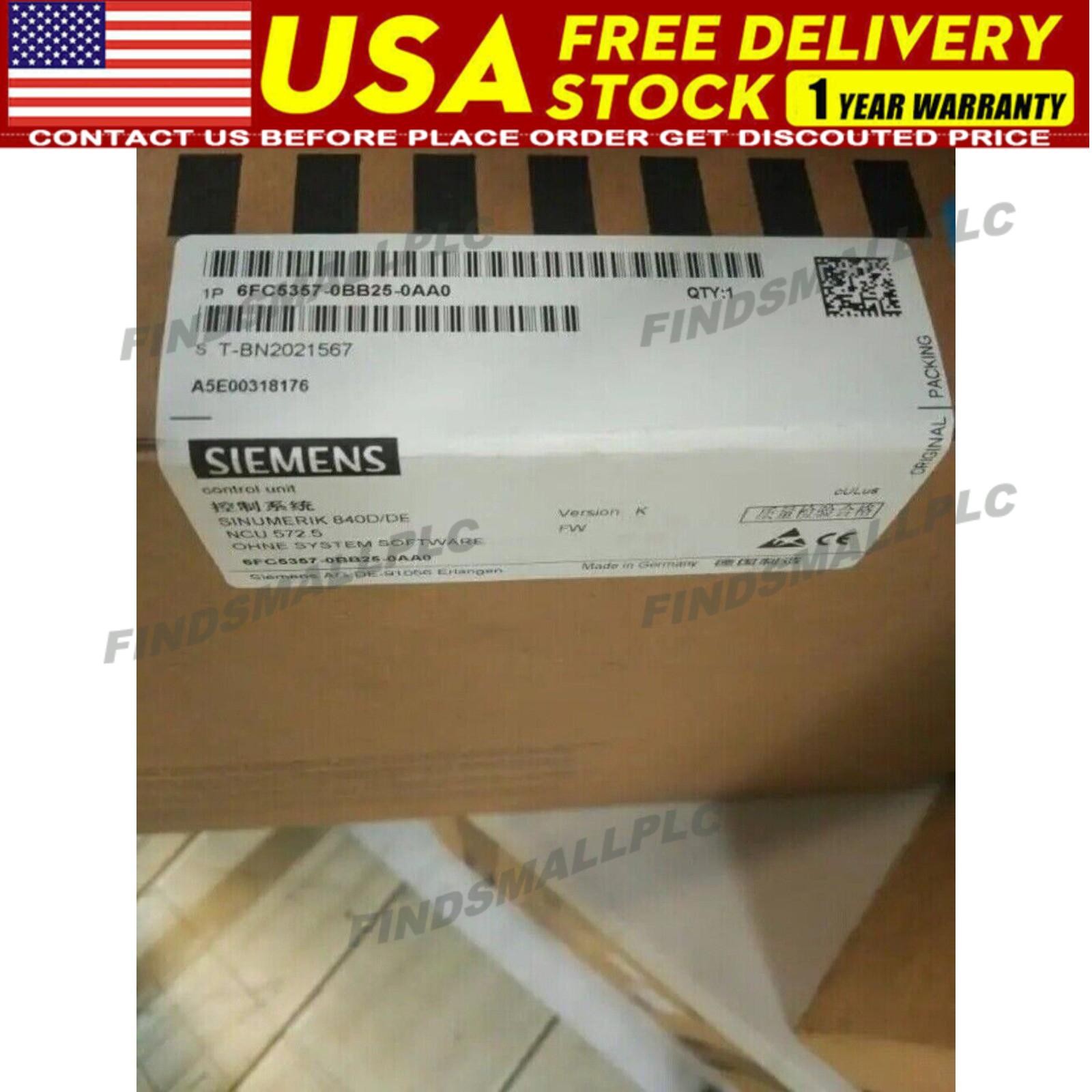 New Siemens 6FC5357-0BB25-0AA0 SINUMERIK 840DDE CNC hardware 6FC5 357-0BB25-0AA0