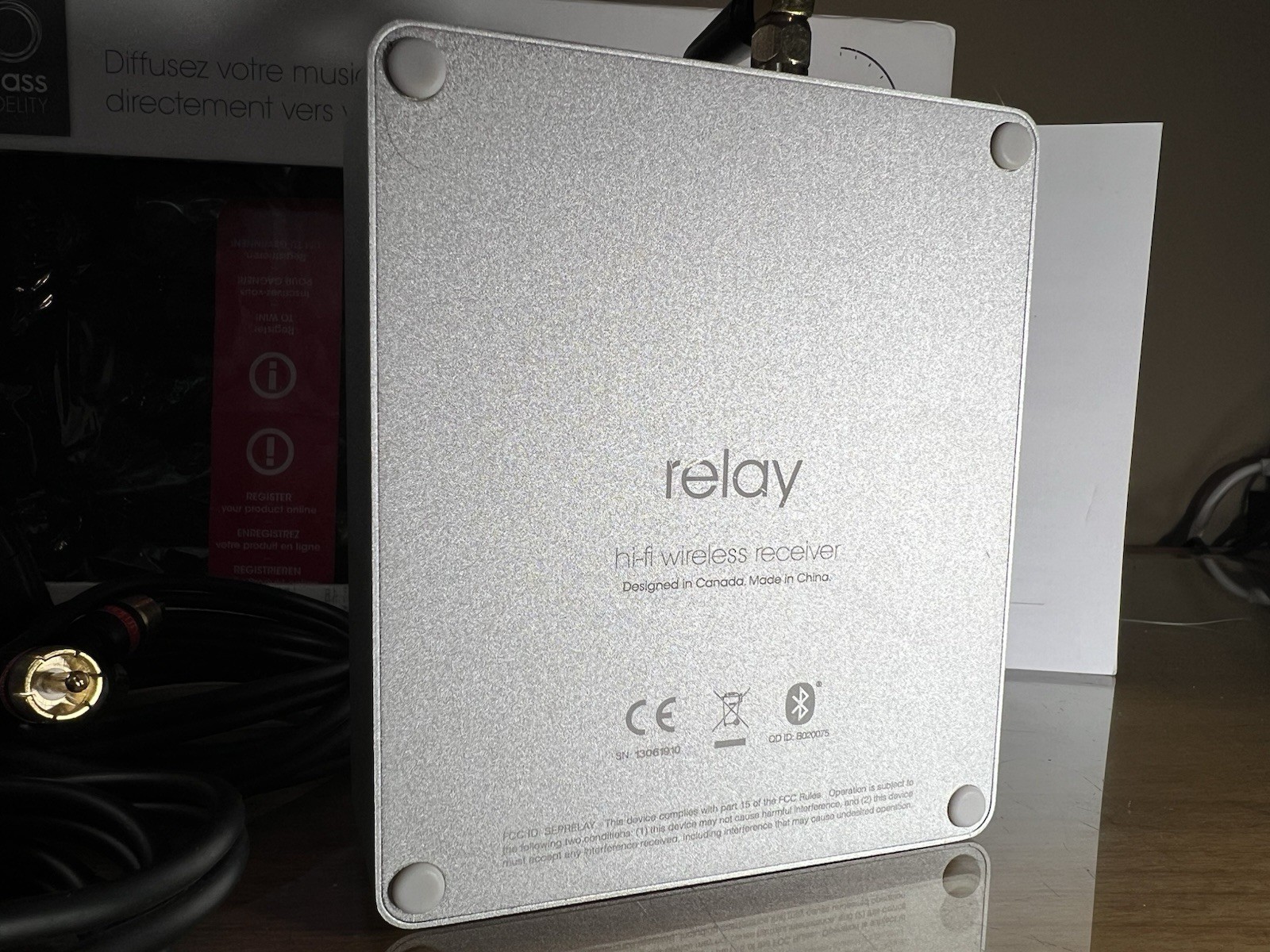 Mass Fidelity Relay Hi-Fi Bluetooth Wireless Receiver DAC Open Box