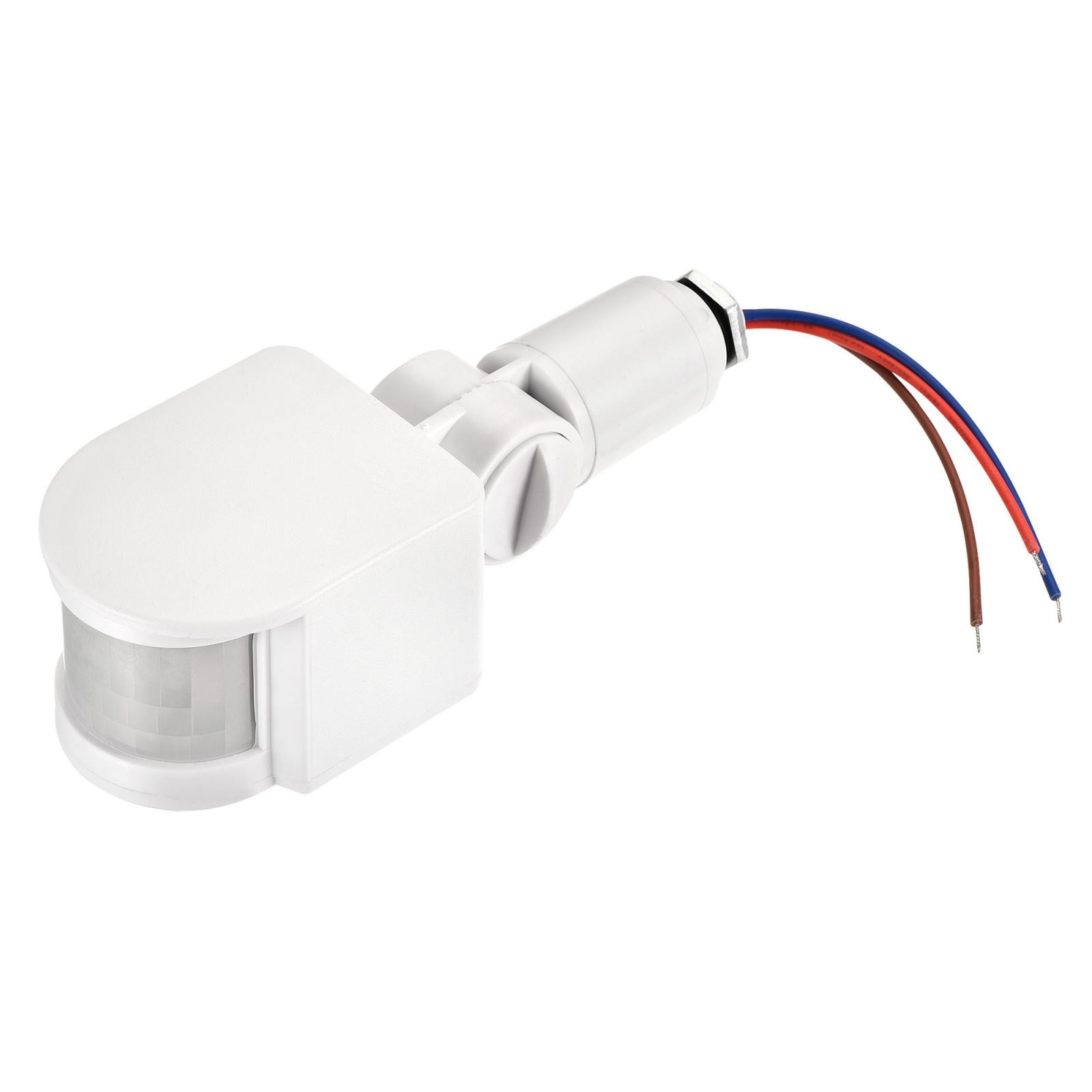 Motion Sensor AC110-240V Infrared PIR Detector Switch Wall Mount White