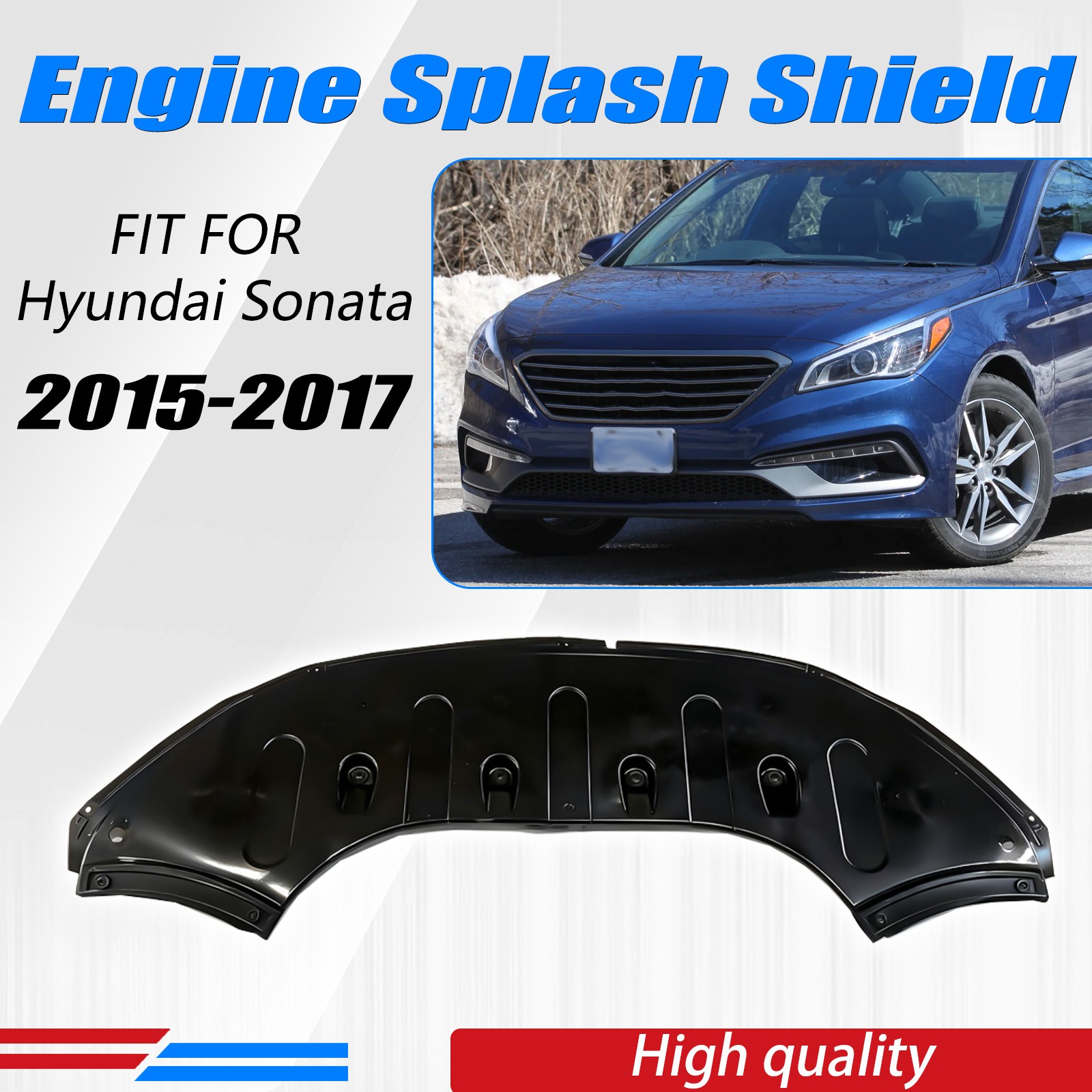 Front Engine Splash Shield Under Cover For 2015-2017 Hyundai Sonata HY1228185